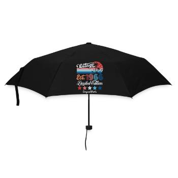 1966 Vintage Birthday Gift 60th Birthday 60 Years - Umbrella (small) - black - Front
