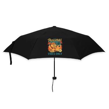Pickleball-Seele von Pickleball-Vibes nur lustig - Regenschirm (klein) - Schwarz - Vorne