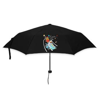 Astronaut Alien Kart Racing Shirt - Umbrella (small) - black - Front