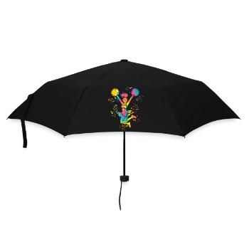 Cheerleader Cheer Mom Cheerleading - Regenschirm (klein) - Schwarz - Vorne