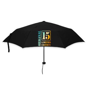 15. Geburtstag Junge Mädchen Teenager Level 15 - Regenschirm (klein) - Schwarz - Vorne