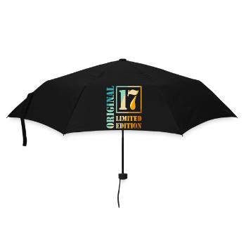 17. Geburtstag Junge Mädchen Teenager Original 17 - Regenschirm (klein) - Schwarz - Vorne