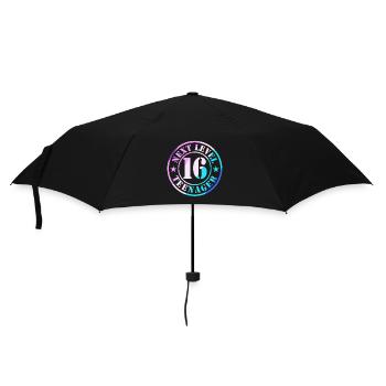 16e anniversaire garçon fille adolescente niveau 16 - Parapluie standard - noir - Devant