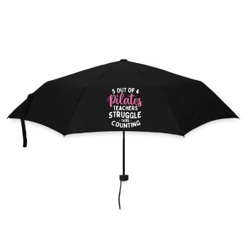 5 von 4 Pilateslehrern zählen Witz - Regenschirm (klein) - Schwarz - Vorne