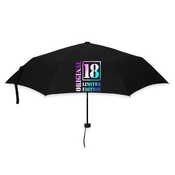 18. Geburtstag Junge Mädchen Teenager Original 18 - Regenschirm (klein) - Schwarz - Vorne