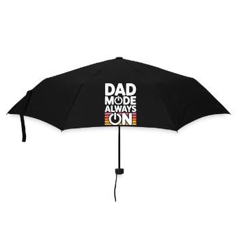 Dad Mode Always On Lustige Geschenkidee Vater - Regenschirm (klein) - Schwarz - Vorne