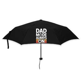 Dad Mode Always On Lustige Geschenkidee Vater - Regenschirm (klein) - Schwarz - Vorne
