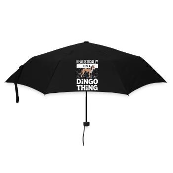 Dingo Australischer Wildhund Tierliebhaber Design - Regenschirm (klein) - Schwarz - Vorne