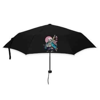 Sloth Samurai in Blue Armor - Umbrella (small) - black - Front