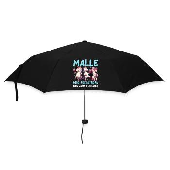 Malle Wir Eskalieren Bis Zum Schluss Einhorn - Regenschirm (klein) - Schwarz - Vorne