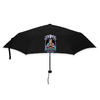 Mondmeditation, Mondachtsamkeit, Spirituell - Regenschirm (klein) - Schwarz - Vorne