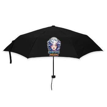Mondmeditation, Mondachtsamkeit, Spirituell - Regenschirm (klein) - Schwarz - Vorne