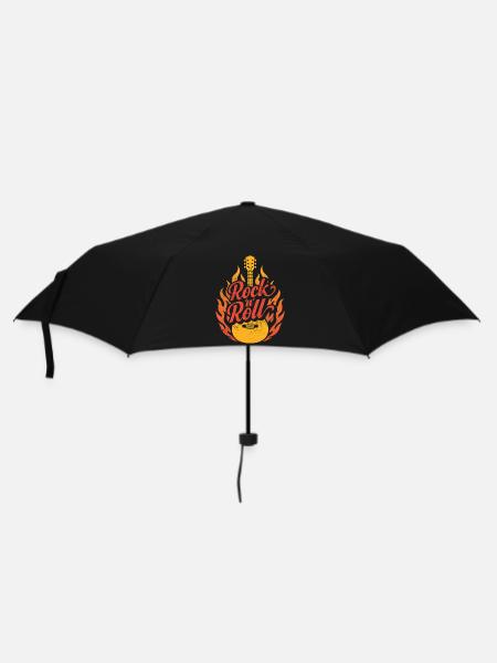 Rock 'n' Roll - Regenschirm (klein) - Schwarz