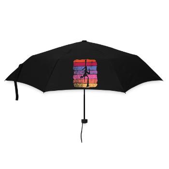 Tissu vertical Acrobaties aériennes vintage Soie aérienne - Parapluie standard - noir - Devant