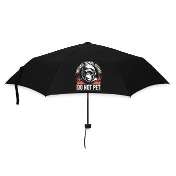 Emotionale Unterstützung: Ehemann nicht streicheln - Regenschirm (klein) - Schwarz - Vorne