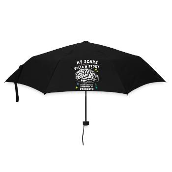 Brain Tumor Education, Fighter, Brain Tumor Education - Umbrella (small) - black - Front