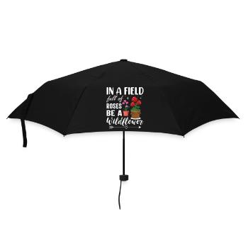 Rosenfeld : Motivation pour un cadeau de fleurs sauvages - Parapluie standard - noir - Devant