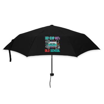 Hip Hop 90s Oldschool Retro Cassette - Umbrella (small) - black - Front