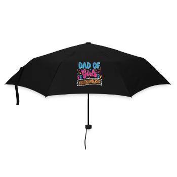 Dad of Girls Outnumbered Daddy Girl - Umbrella (small) - black - Front