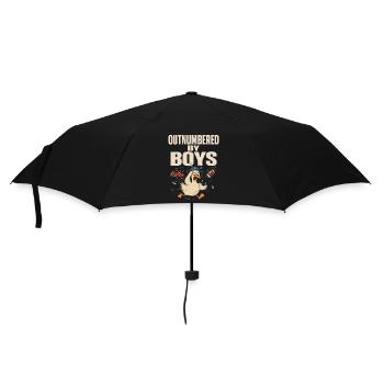 Outnumbered by Boys - Umbrella (small) - black - Front