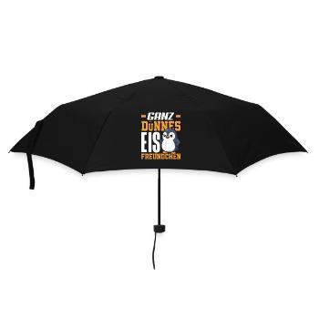Ganz dünnes Eis Freundchen Pinguin - Regenschirm (klein) - Schwarz - Vorne