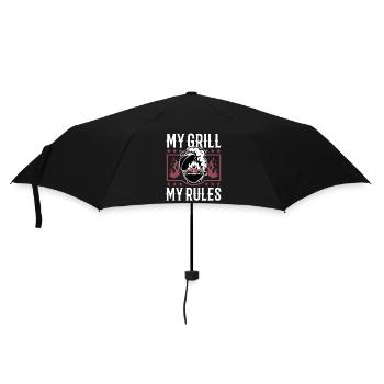 BBQ Grilling Meat Smoking Barbecue - Umbrella (small) - black - Front