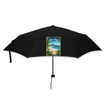 Paysage des plages tropicales du Costa Rica - Parapluie standard - noir - Devant