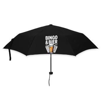 Bingo Player Bingo & Bier Das Gönn Ich Mir Bingo - Regenschirm (klein) - Schwarz - Vorne