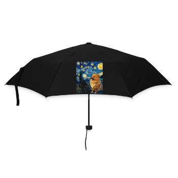 Zwergspitz Spitz Pomeranian - Parapluie standard - noir - Devant