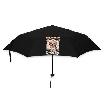 Race de chien Goldendoodle - Parapluie standard - noir - Devant