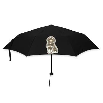 Yorkshire Lover – Cute Pup Art - Umbrella (small) - black - Front