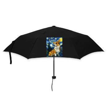 Corgi gallois Pembroke - Parapluie standard - noir - Devant