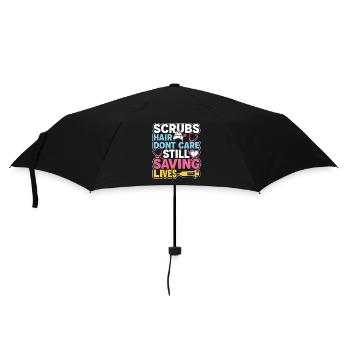 Night Shift Nurse, Tired - Umbrella (small) - black - Front