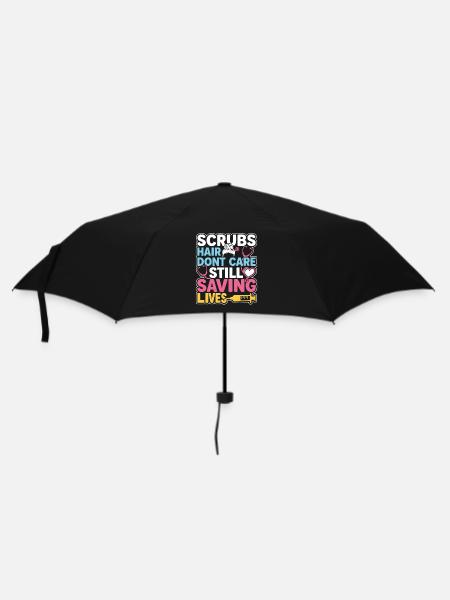 Nachtschicht-krankenschwester, Müde - Regenschirm (klein) - Schwarz