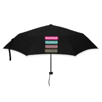 Maman Vintage Coloré – Design Pop Rétro pour Mère - Parapluie standard - noir - Devant