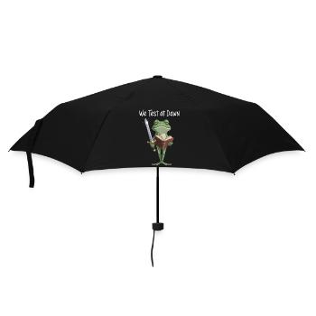 Lecture du Chevalier Grenouille à l’aube - Parapluie standard - noir - Devant