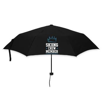 Équipe de ski - Parapluie standard - noir - Devant