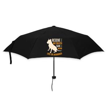 Rescue The Abandoned Dog Emblem - Umbrella (small) - black - Front