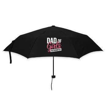 Dad of Girls Outnumbered Daddy Girl - Umbrella (small) - black - Front