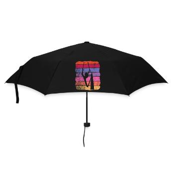 Tissu vertical Acrobaties aériennes vintage Soie aérienne - Parapluie standard - noir - Devant