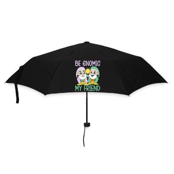 Garden Gnome Costume Be Gnomic My Friend Gnome - Umbrella (small) - black - Front