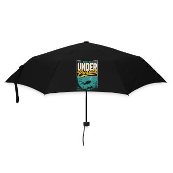 Taucher Under Pressure Diving Shirt - Regenschirm (klein) - Schwarz - Vorne
