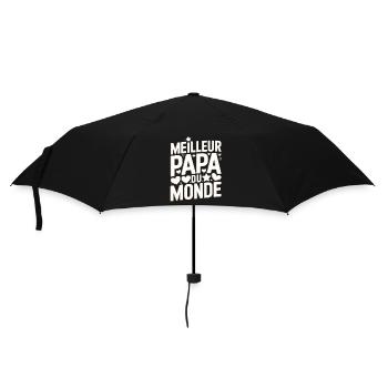 Meilleur Papa du Monde - Cadeau Fête des Pères - Parapluie standard - noir - Devant