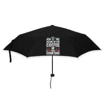 Night Shift Nurse, Tired - Umbrella (small) - black - Front