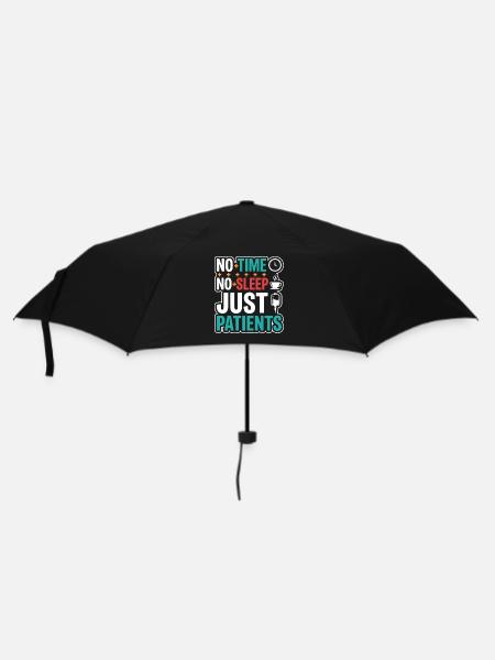 Nachtschicht-krankenschwester, Müde - Regenschirm (klein) - Schwarz