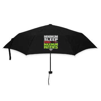 Night Shift Nurse, Tired - Umbrella (small) - black - Front