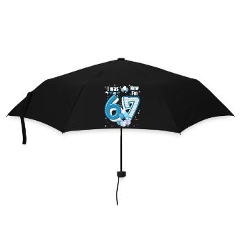 I was 6 Now Im 7 Birthday Shirt Kids 7 Birthday - Umbrella (small) - black - Front