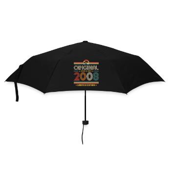 18th Birthday Gift Vintage June Vintage 2008 - Umbrella (small) - black - Front