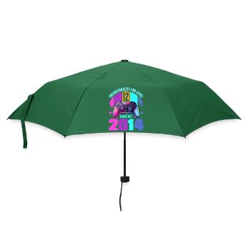12. Geburtstag Junge Mädchen - Regenschirm (klein) - Flaschengrün - Vorne