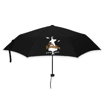 MEIN HEXENKOSTÜM IST IN DER WÄSCHE Halloween - Regenschirm (klein) - Schwarz - Vorne